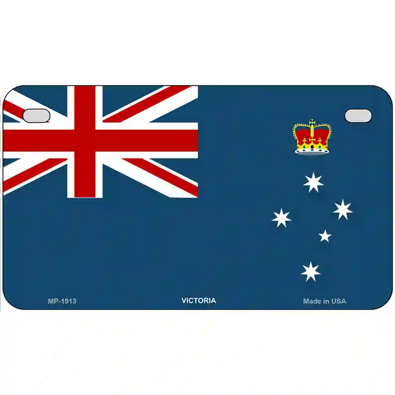 Victoria Flag Metal Novelty License Plate 7" x 4" (MP)