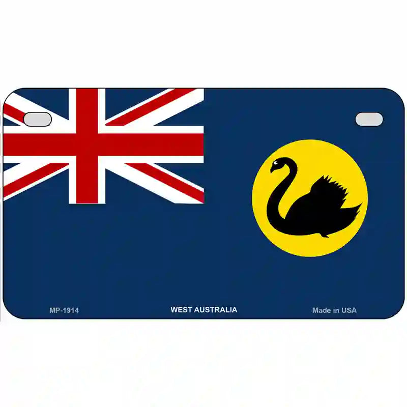 West Australia Flag Metal Novelty License Plate 7" x 4" (MP)