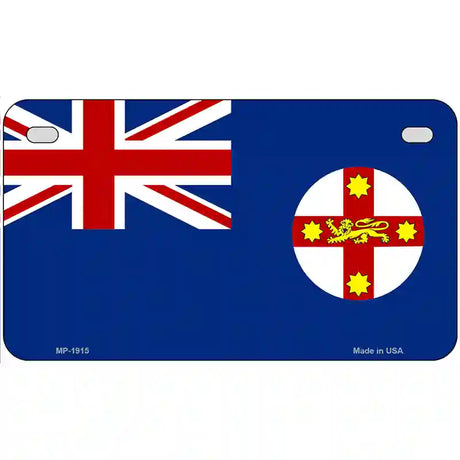 New South Wales Flag Metal Novelty License Plate 7" x 4" (MP)