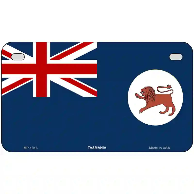 Tasmania Flag Metal Novelty License Plate 7" x 4" (MP)