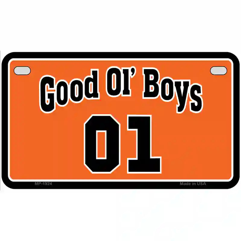 Good Ol Boys Metal Novelty License Plate 7" x 4" (MP)