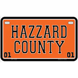 Hazard County Metal Novelty License Plate 7" x 4" (MP)