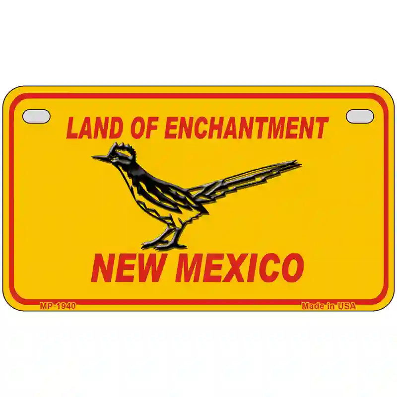 Road Runner New Mexico Novelty Metal License Plate 7" x 4" (MP)