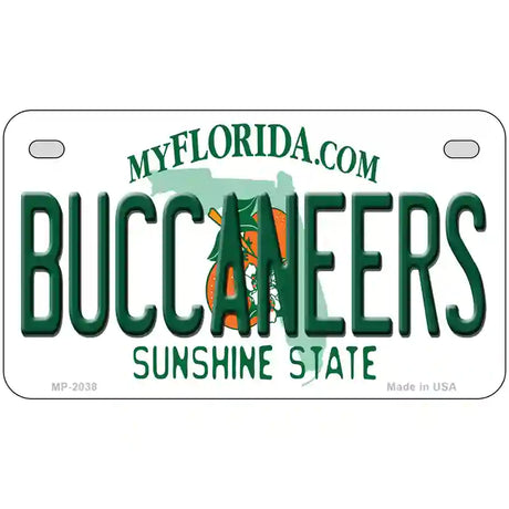 Buccaneers Florida State Novelty Metal License Plate 7" x 4" (MP)