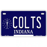 Colts Indiana State Novelty Metal License Plate 7" x 4" (MP)