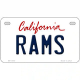 Rams California State Novelty Metal License Plate 7" x 4" (MP)