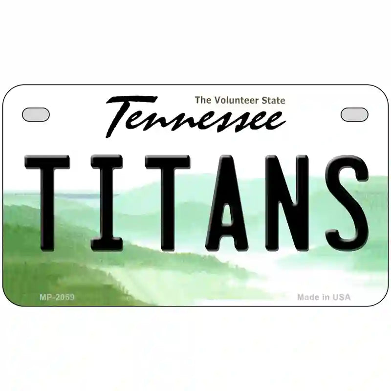 Titans Tennessee State Novelty Metal License Plate 7" x 4" (MP)