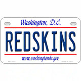 Redskins Washington State Novelty Metal License Plate 7" x 4" (MP)