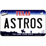 Astros Texas State Novelty Metal License Plate 7" x 4" (MP)