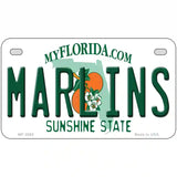 Marlins Florida State Metal Novelty License Plate 7" x 4" (MP)