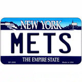 Mets New York State Metal Novelty License Plate 7" x 4" (MP)