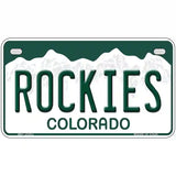 Rockies Colorado State Novelty Metal License Plate 7" x 4" (MP)