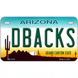 Dbacks Arizona State Novelty Metal License Plate 7" x 4" (MP)