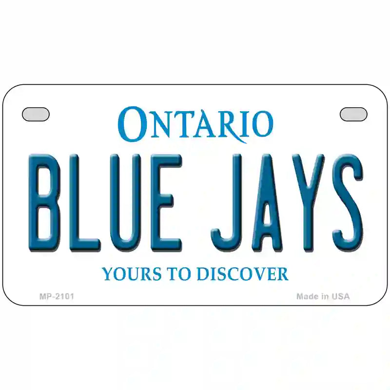 Blue Jays Toronto Canada Province Metal Novelty License Plate 7" x 4" (MP)