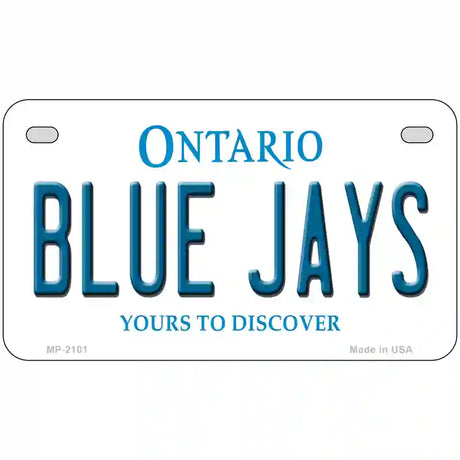 Blue Jays Toronto Canada Province Metal Novelty License Plate 7" x 4" (MP)