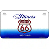 Route 66 Shield Illinois Metal Novelty License Plate 7" x 4" (MP)