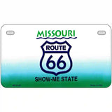 Route 66 Shield Missouri Metal Novelty License Plate 7" x 4" (MP)