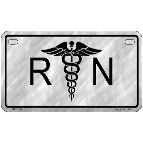 RN Metal Novelty License Plate 7" x 4" (MP)