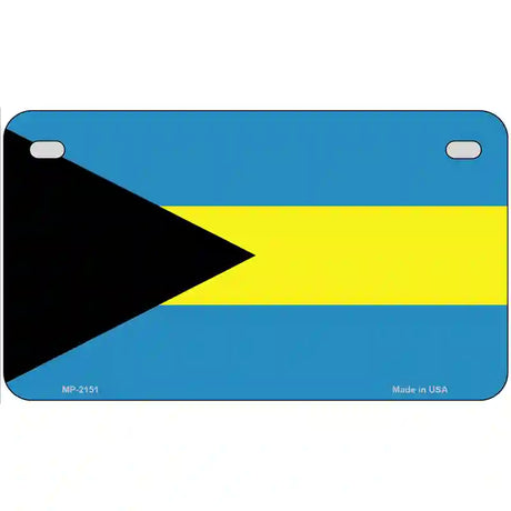 Bahamas Flag Metal Novelty License Plate 7" x 4" (MP)