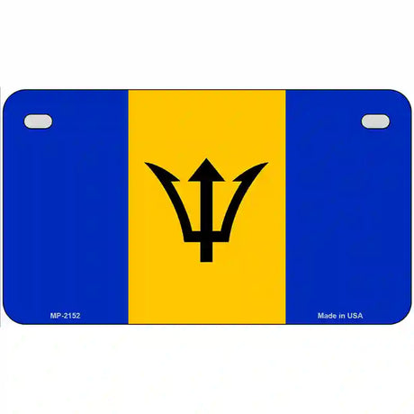 Barbados Flag Metal Novelty License Plate 7" x 4" (MP)