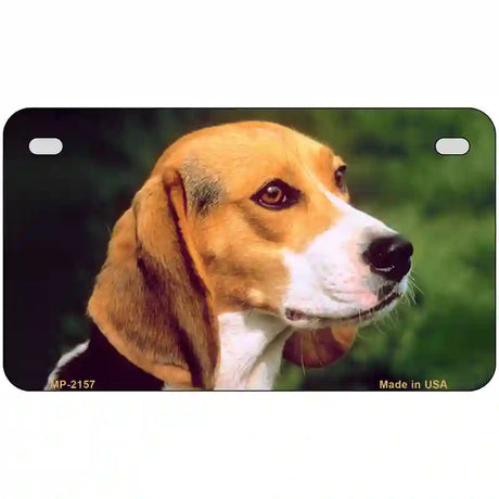 Beagle Dog Metal Novelty License Plate 7" x 4" (MP)