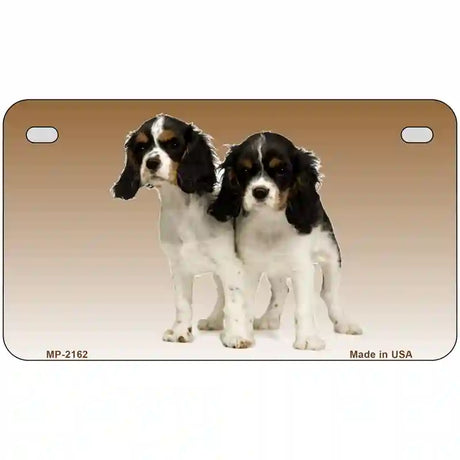 Cavalier King Charles Spaniel Dog Metal Novelty License Plate 7" x 4" (MP)