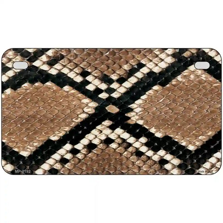 Snake Skin Metal Novelty License Plate 7" x 4" (MP)