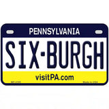 Sixburgh Pennsylvania Steelers Metal Novelty License Plate 7" x 4" (MP)