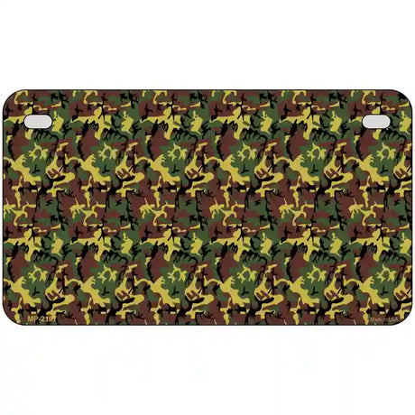 Camouflage Metal Novelty License Plate 7" x 4" (MP)