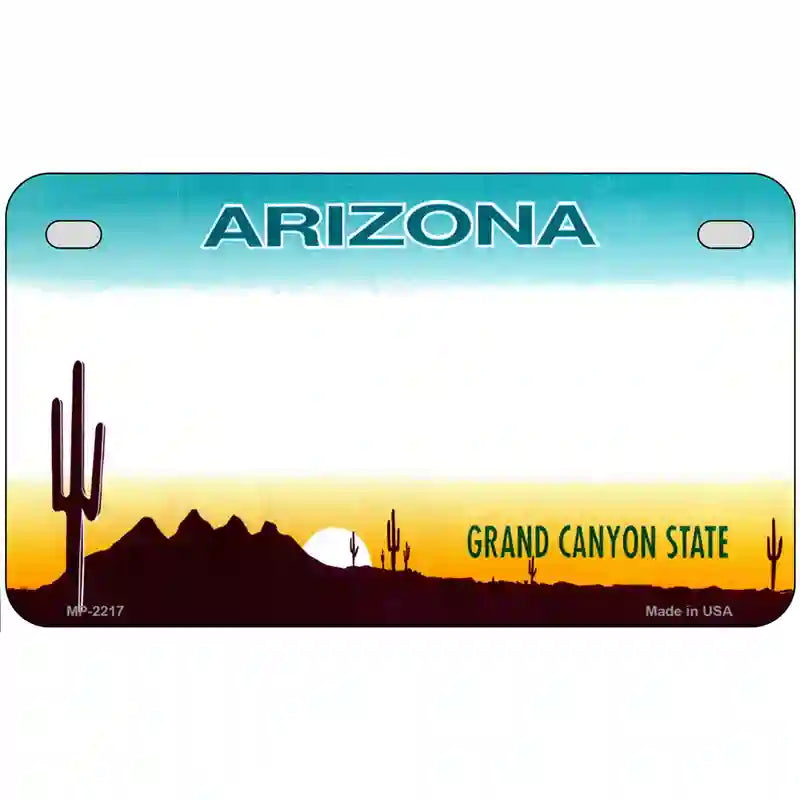 Arizona State Blank Novelty Metal License Plate 7" x 4" (MP)