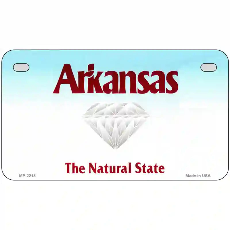 Arkansas State Novelty Metal License Plate 7" x 4" (MP)