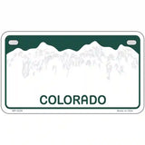 Colorado Green Blank Novelty Metal License Plate 7" x 4" (MP)