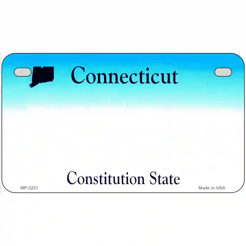 Connecticut State Blank Novelty Metal License Plate 7" x 4" (MP)