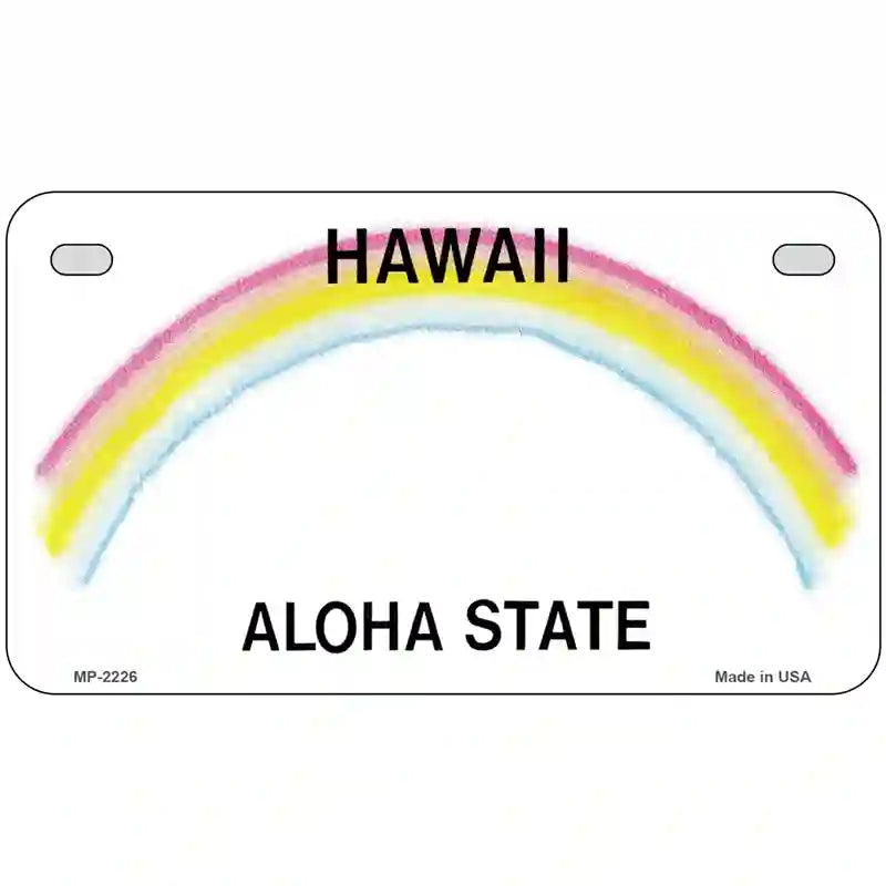 Hawaii Novelty State Blank Metal License Plate 7" x 4" (MP)