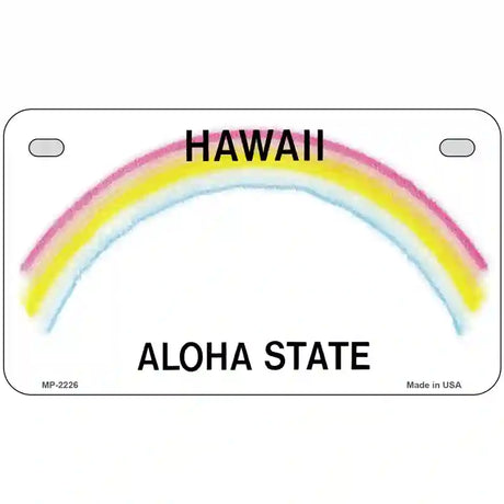 Hawaii Novelty State Blank Metal License Plate 7" x 4" (MP)