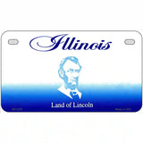 Illinois Novelty State Blank Metal License Plate 7" x 4" (MP)