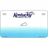 Kentucky Novelty State Blank Metal License Plate 7" x 4" (MP)