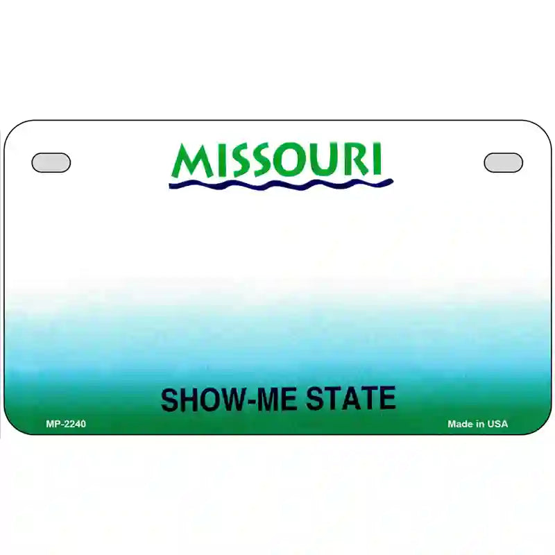 Missouri Novelty State Blank Metal License Plate 7" x 4" (MP)