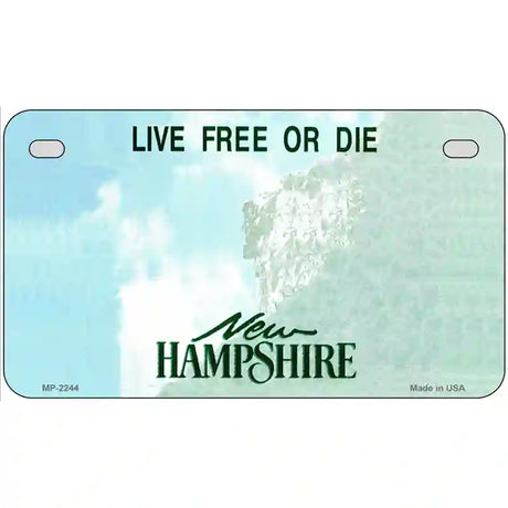 New Hampshire Novelty State Blank Metal License Plate 7" x 4" (MP)