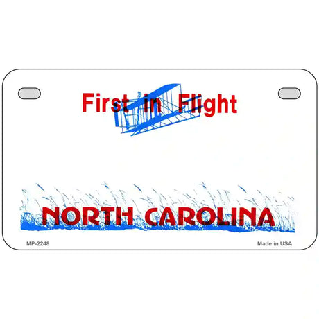 North Carolina Novelty State Blank Metal License Plate 7" x 4" (MP)