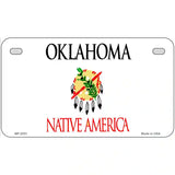 Oklahoma Novelty State Blank Metal License Plate 7" x 4" (MP)