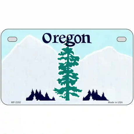 Oregon Novelty State Blank Metal License Plate 7" x 4" (MP)