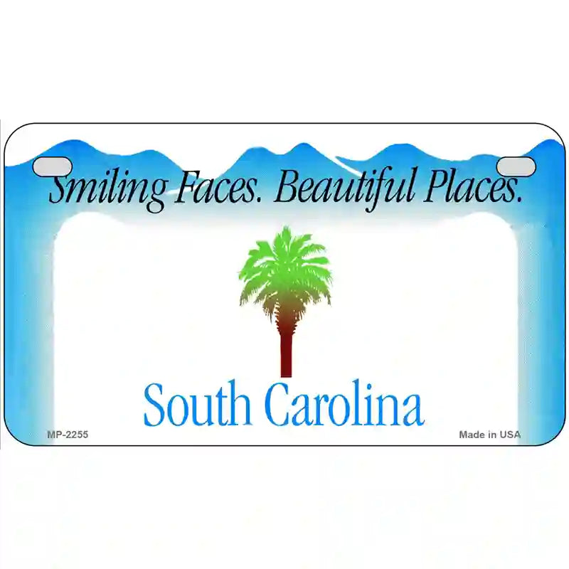 South Carolina Novelty State Blank Metal License Plate 7" x 4" (MP)