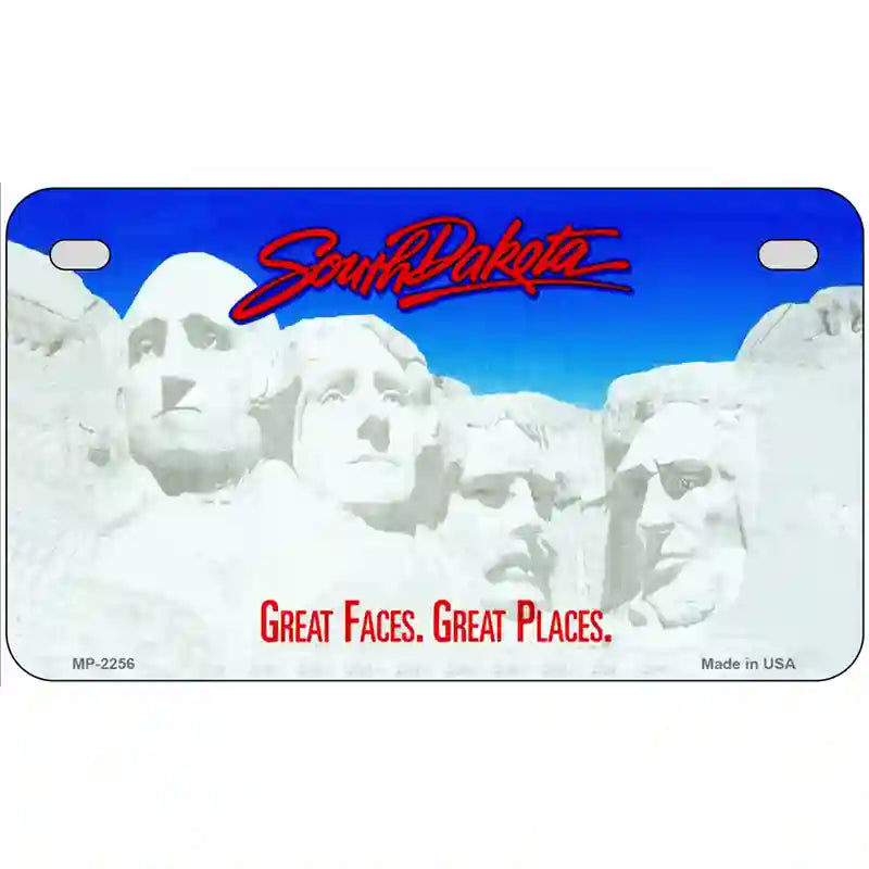 South Dakota Novelty State Blank Metal License Plate 7" x 4" (MP)