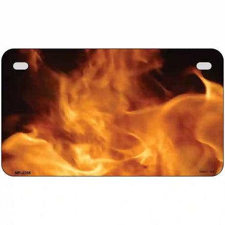 True Flame Metal Novelty License Plate 7" x 4" (MP)