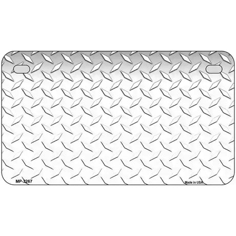 Diamond White Metal Novelty License Plate 7" x 4" (MP)