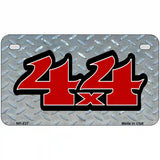 4 X 4 Diamond Metal Novelty License Plate 7" x 4" (MP)