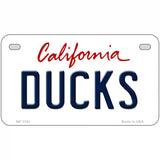 Ducks California Novelty State Metal License Plate 7" x 4" (MP)