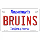 Bruins Massachusetts State Novelty Metal License Plate 7" x 4" (MP)