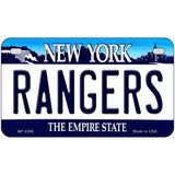 Rangers New York State Metal License Plate 7" x 4" (MP)